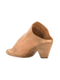 slip-on ruched sandals