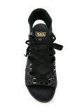 trainer-style sequin sandals
