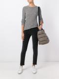 velvet effect skinny trousers