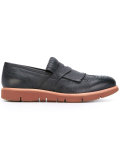 contrast sole loafers