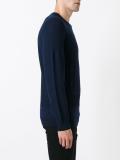mixed waffle knit jumper