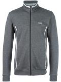 high neck zipped sweatshirt