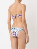 printed bandeau bikini set