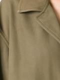 open mid leather coat