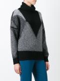panelled jumper 