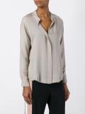 band collar shirt