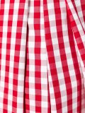 gingham wide leg trousers