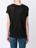 contrast panel T-shirt