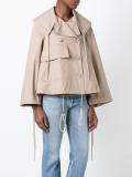 short a-line trench jacket