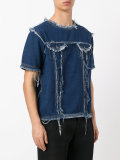 frayed denim T-shirt