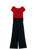 T-shirt overlay jumpsuit