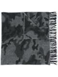camouflage fringed scarf