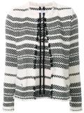 collarless open fitted jacket