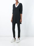 V-neck long sweater