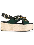 embellished platform sandals