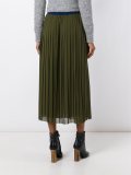 pleated midi skirt