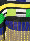 patterned turtleneck jumper