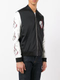 embroidered skull bomber jacket