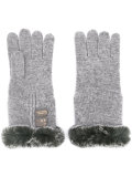 fur trim gloves