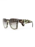 MIU MIU 04RUAG0A767 ESTAMPADOCINZAEDOURADO ??? Acetate