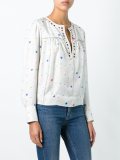 eyelet long sleeved blouse