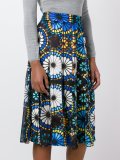 stained glass print skirt