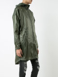 long-length hooded jacket