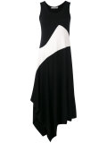 asymmetric panel dress 