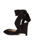 tie wedge sandals