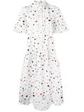 stars print flared dress
