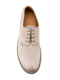 distressed derby shoes