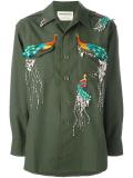 peacock embroidered jacket