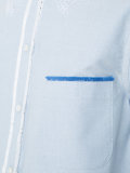 embroidered collar shirt