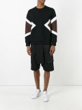 drop crotch track shorts