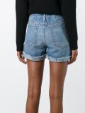 frayed edge denim shorts