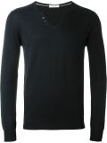 buttoned collar jumper