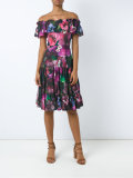 off the shoulder flared dress