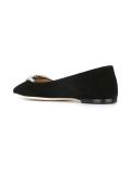 crystal embellished pointed ballerinas