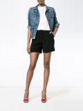 wide-leg tailored shorts