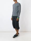 contrast lining long sleeve top