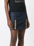 Livery denim mini skirt