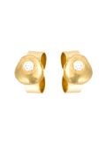 small nugget diamond stud earrings