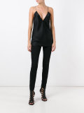 plunging V-neck top