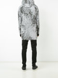 splatter print windproof jacket