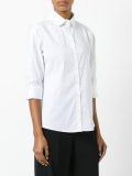 slit-detailed poplin shirt