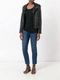 asymmetric frill hem T-shirt 