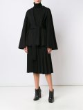 belted wide sleeve blazer