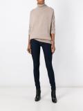 embellished elbow patch jumper