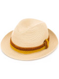 hat with appliqué