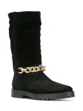 chain embellished boots